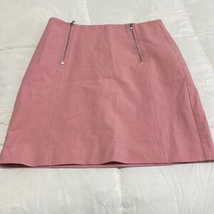 Pink Zippered Women's Skirt